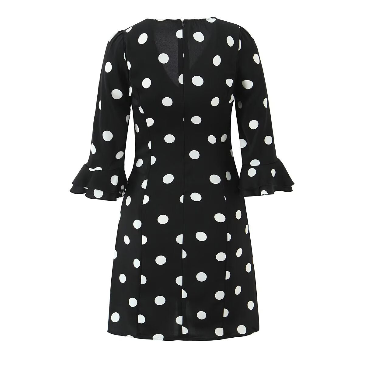 New women's fashionable and casual French retro polka dot dress