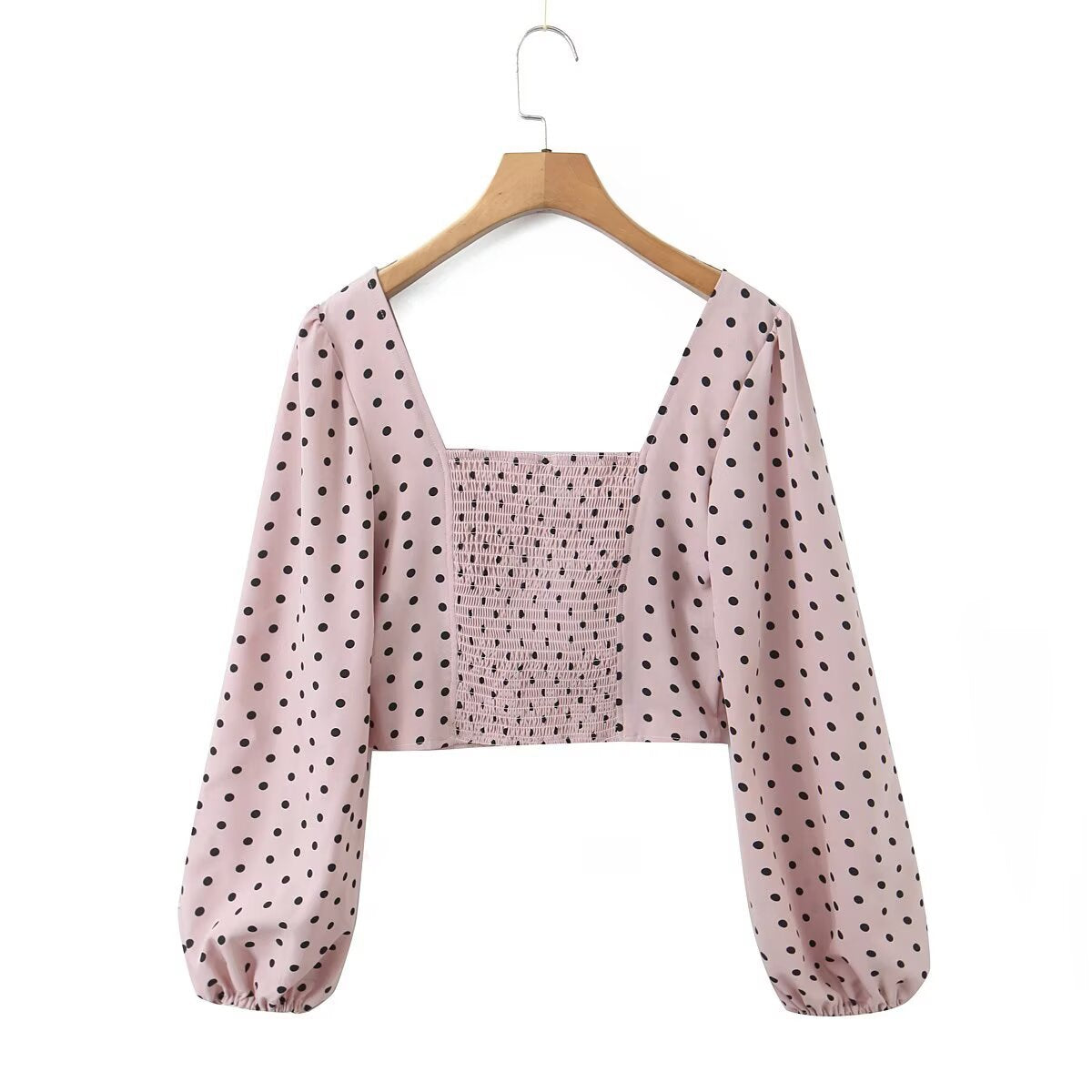 New Women's Fashionable Charming Puff Sleeve Square Neck Corset Top