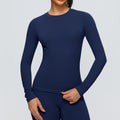 Long sleeved tight fitting sports T-shirt