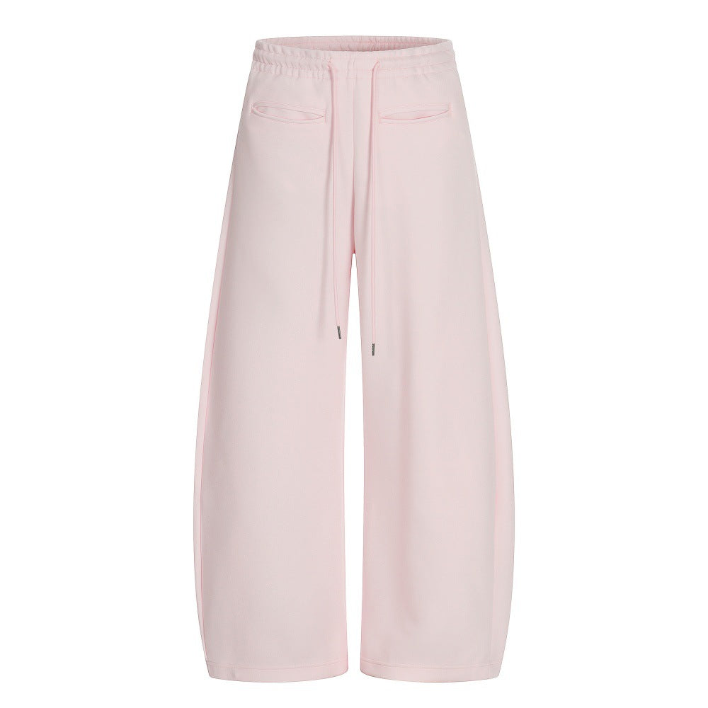 Wide legged trousers with a silhouette